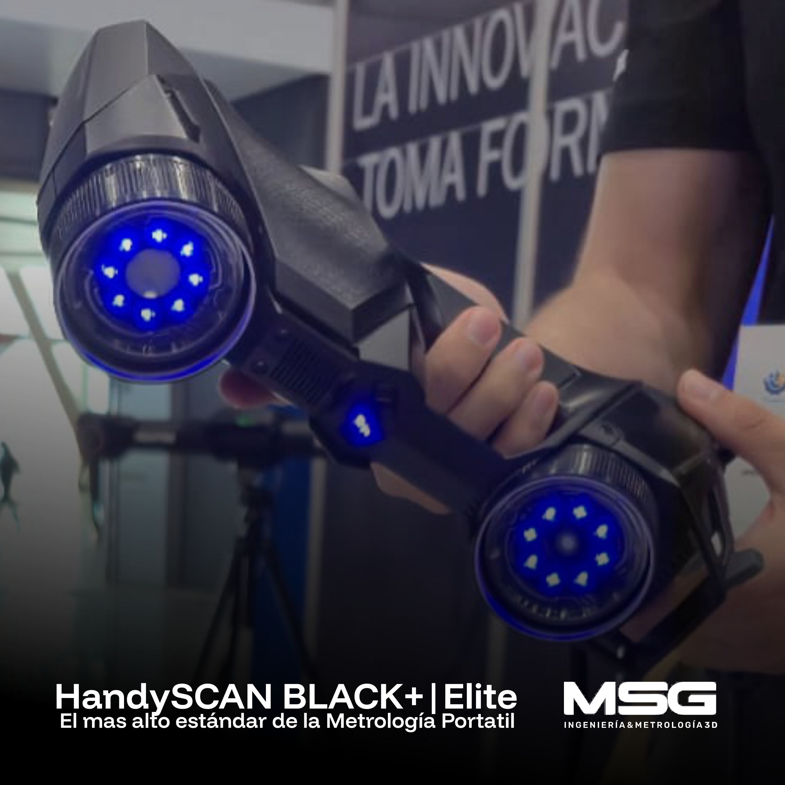 Creaform HandySCAN BLACK+ Elite en un laboratorio controlado